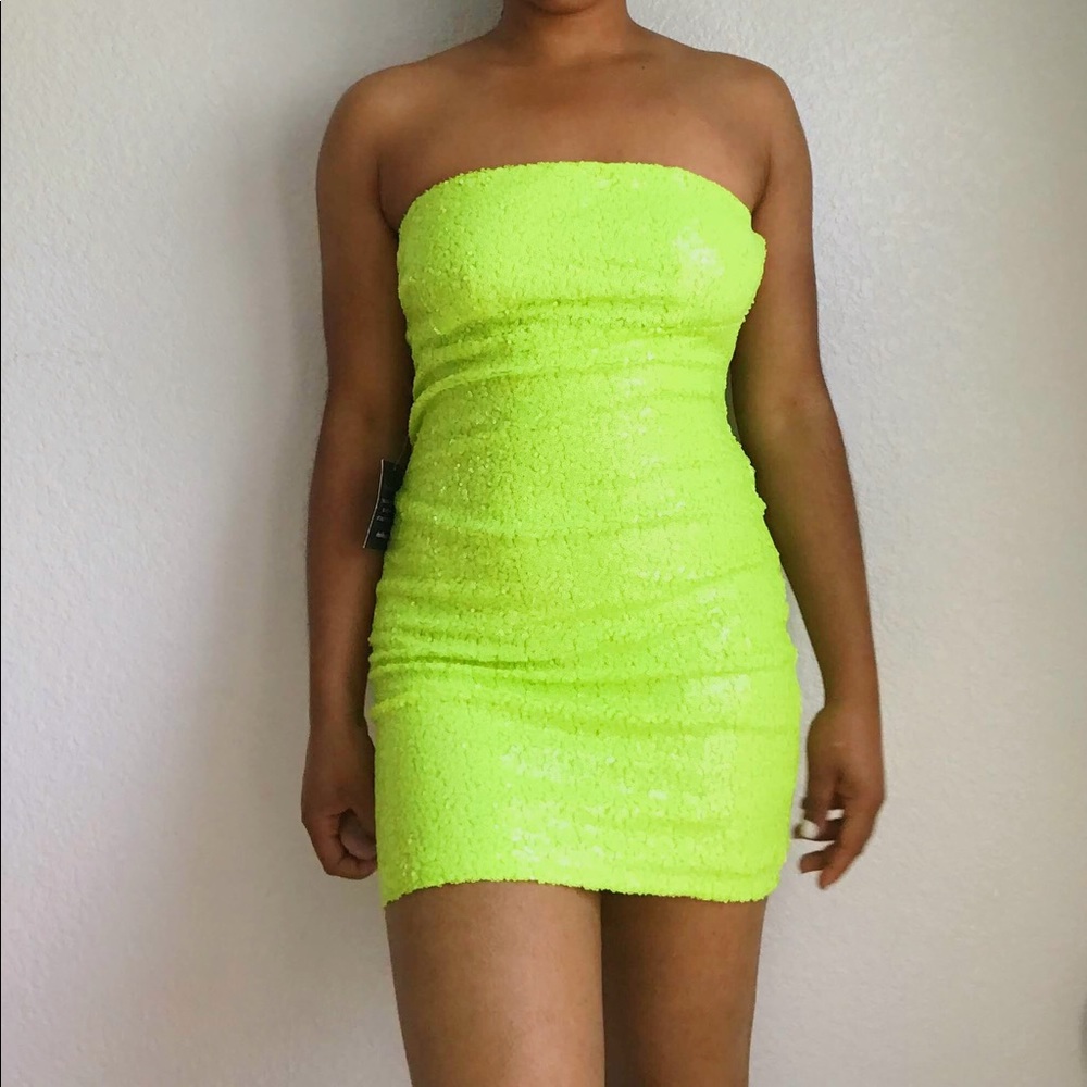 Neon Yellow/Green Dress